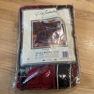 Vintage Bob Timberlake Junction Train Afghan Tapestry Throw NEW USA Made